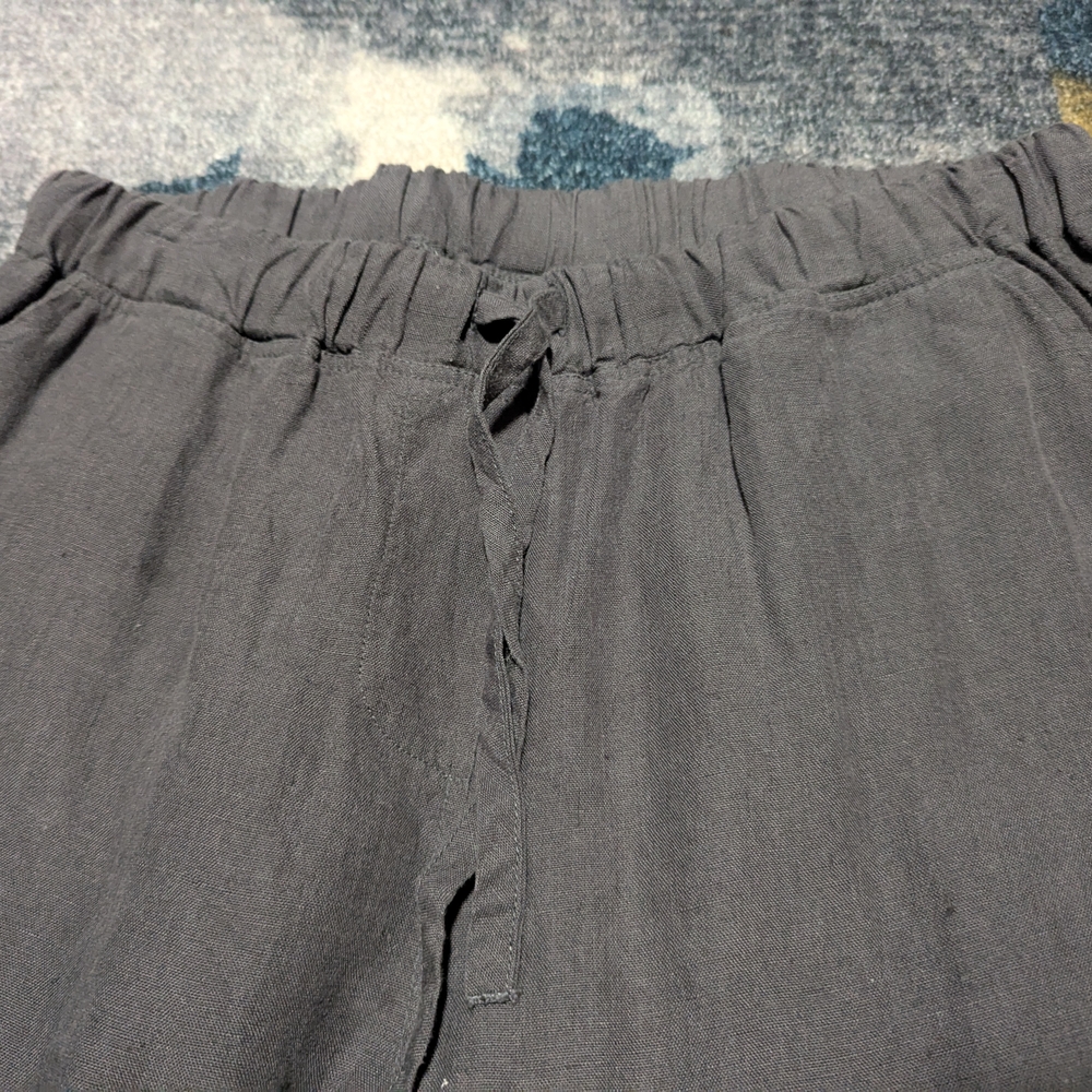 Parachute Dark Grey 100% Linen Lounge Pants Size M - Picture 4 of 7